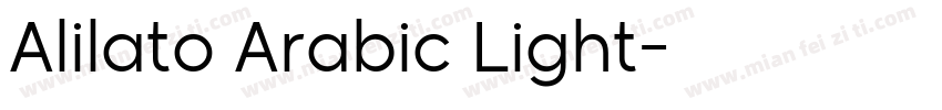 Alilato Arabic Light字体转换